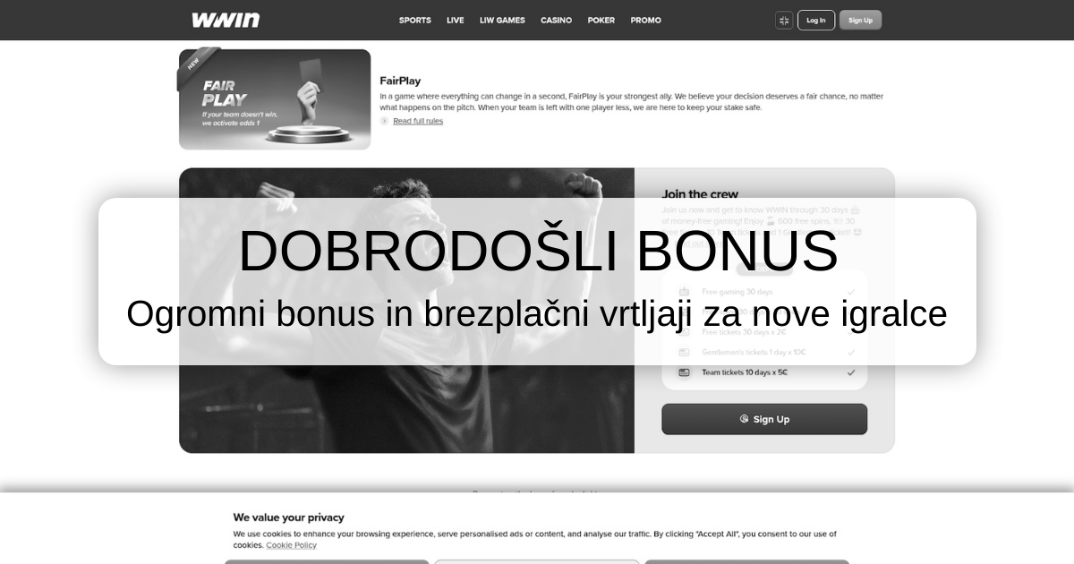 Wwin Casino banner